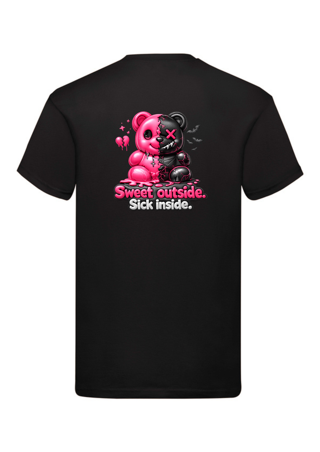 T‑Shirt „Sweet Outside. Sick Inside"